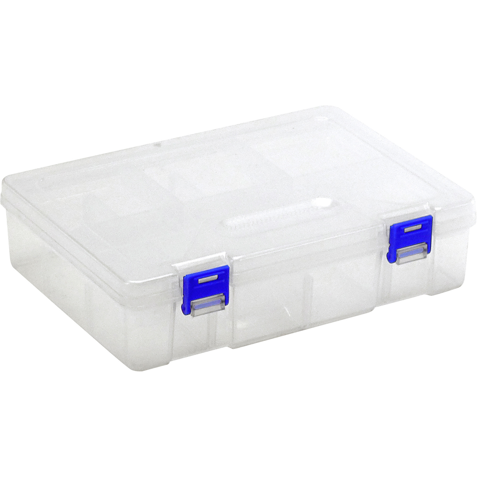 Quantum Storage Clear Compartment Organizer Storage Box, 9 1/4in.W x 6 1/4in.D x 2 1/2in.H, Model# QB600